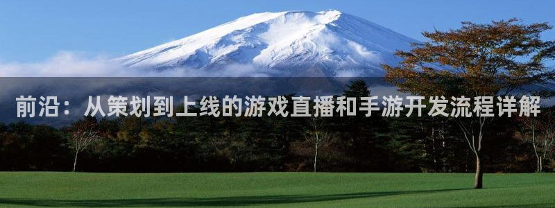 恒盛娱乐首页：前沿：从策划到上线的游戏直播和手游开发流程详解
